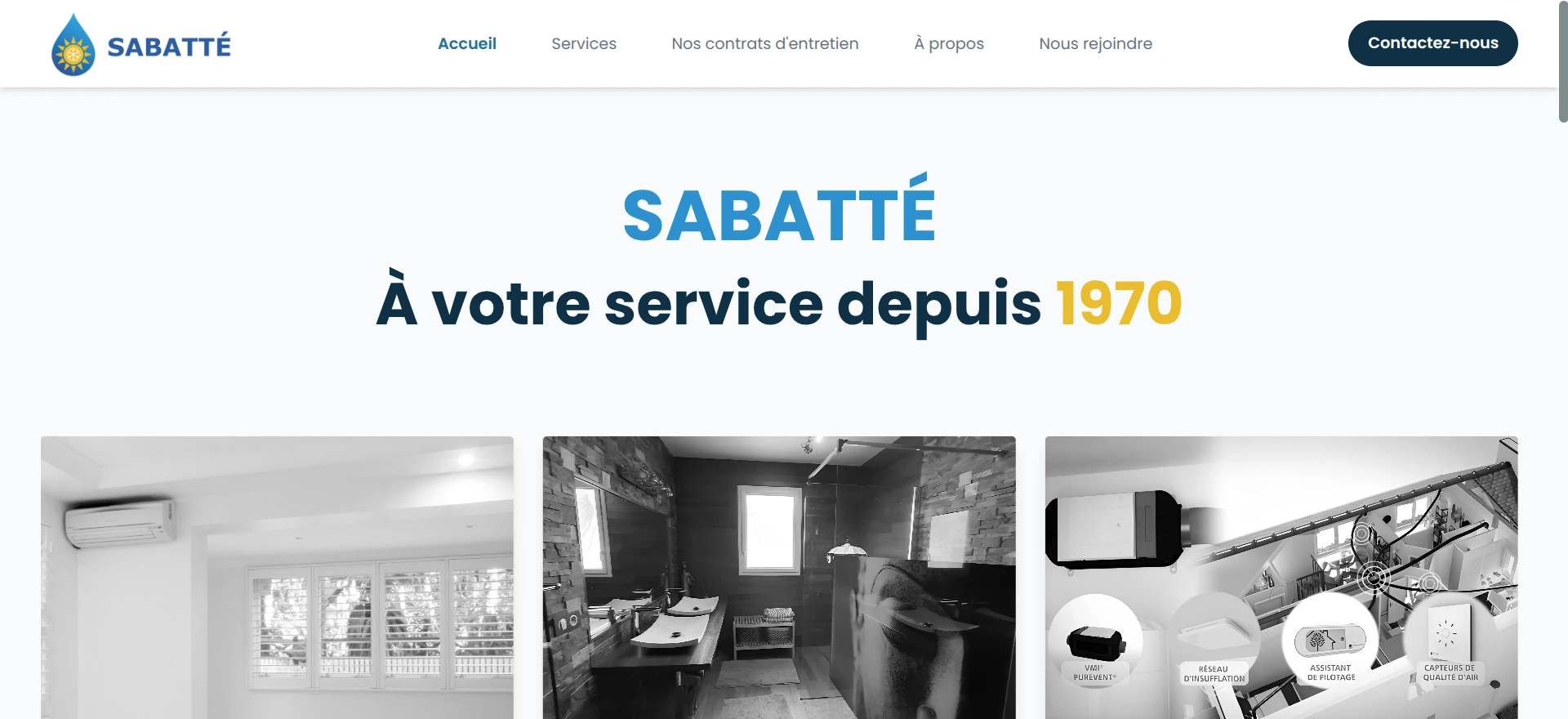 Capture d'écran du projet Sabatté